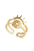 14K Dainty Gold Sun Ring - Rings - Elk & Bloom