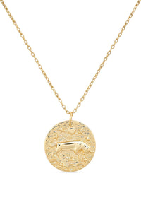 14K Gold Bull Coin Necklace - Necklaces - Elk & Bloom