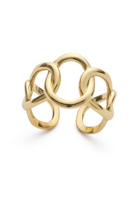 14K Gold Chain Link Ring - Rings - Elk & Bloom