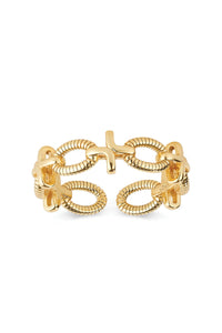 14K Gold Chain Link Stacking Ring - Rings - Elk & Bloom