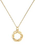 14K Gold Circle Necklace - Necklaces - Elk & Bloom