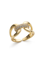 14K Gold Diamante Wrap Ring - Rings - Elk & Bloom