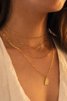 14K Gold Link Chain Minimalist Choker - Necklaces - Elk & Bloom