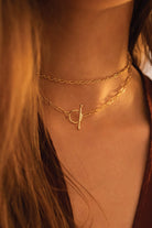 14K Gold Link Chain Minimalist Choker - Necklaces - Elk & Bloom