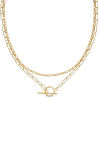 14K Gold Link Chain Minimalist Choker - Necklaces - Elk & Bloom