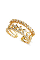 14K Gold Triple Band Stacking Ring - Rings - Elk & Bloom