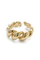 14K Gold Twist Link Ring - Rings - Elk & Bloom