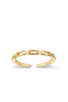 18K Gold Chain Link Stacking Ring - Rings - Elk & Bloom