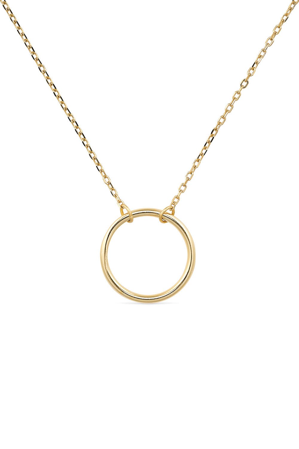 18K Gold Circle Necklace - Necklaces - Elk & Bloom