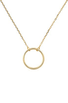 18K Gold Circle Necklace - Necklaces - Elk & Bloom