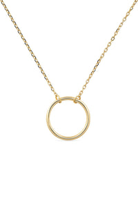 18K Gold Circle Necklace - Necklaces - Elk & Bloom