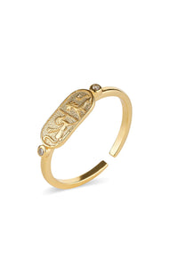 18K Gold Lion Animal Stacking Ring - Rings - Elk & Bloom