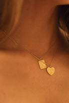 Chunky 14K Gold Card Necklace - Necklaces - Elk & Bloom