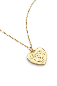 Chunky 14K Gold Love Heart Necklace - Necklaces - Elk & Bloom