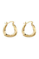 Chunky 14K Gold Oval Hoop Earrings - Earrings - Elk & Bloom