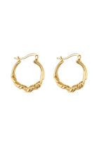 Chunky 14K Gold Twisted Hoop Earrings - Earrings - Elk & Bloom