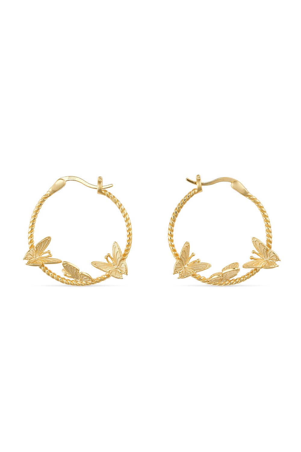 Mariposa Hoop Earrings/14k Gold selling Filled