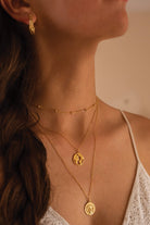 Chunky 18K Gold Globe Earth Necklace - Necklaces - Elk & Bloom