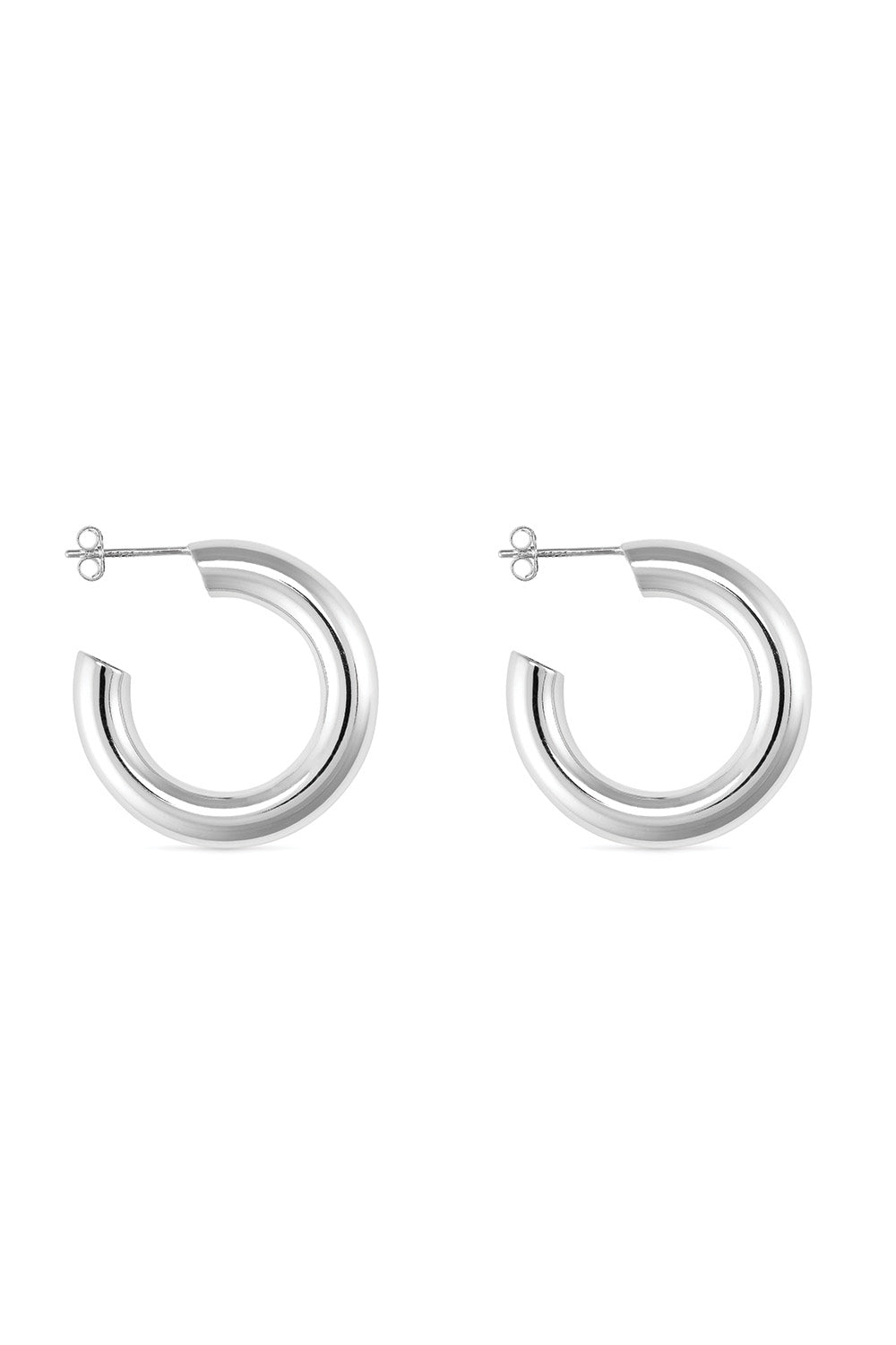 Chunky Sterling Silver Hoop Earrings - Earrings - Elk & Bloom