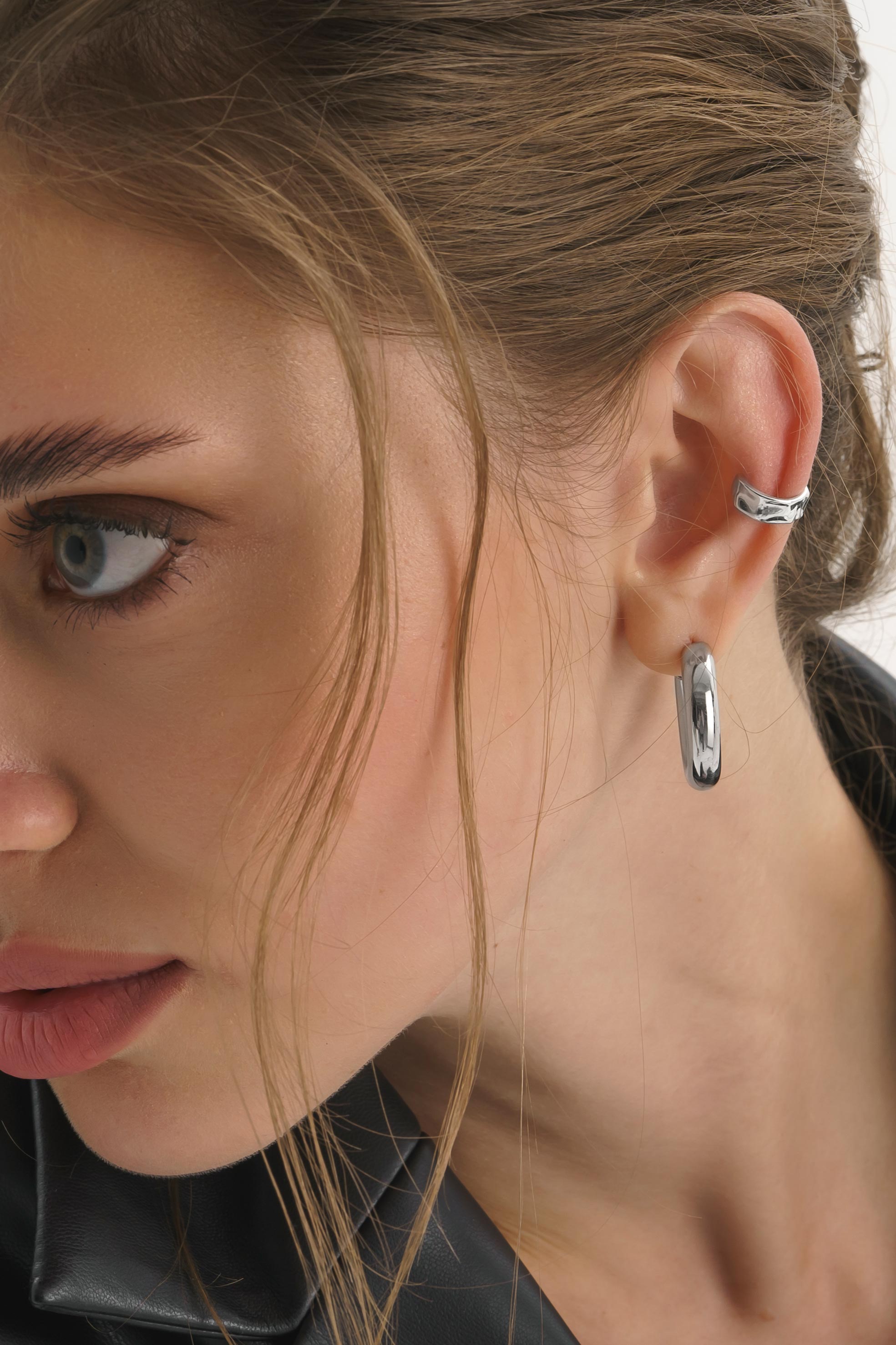 Chunky Sterling Silver Hoop Earrings - Earrings - Elk & Bloom