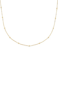 Dainty 14K Gold Bead Choker Necklace - Necklaces - Elk & Bloom