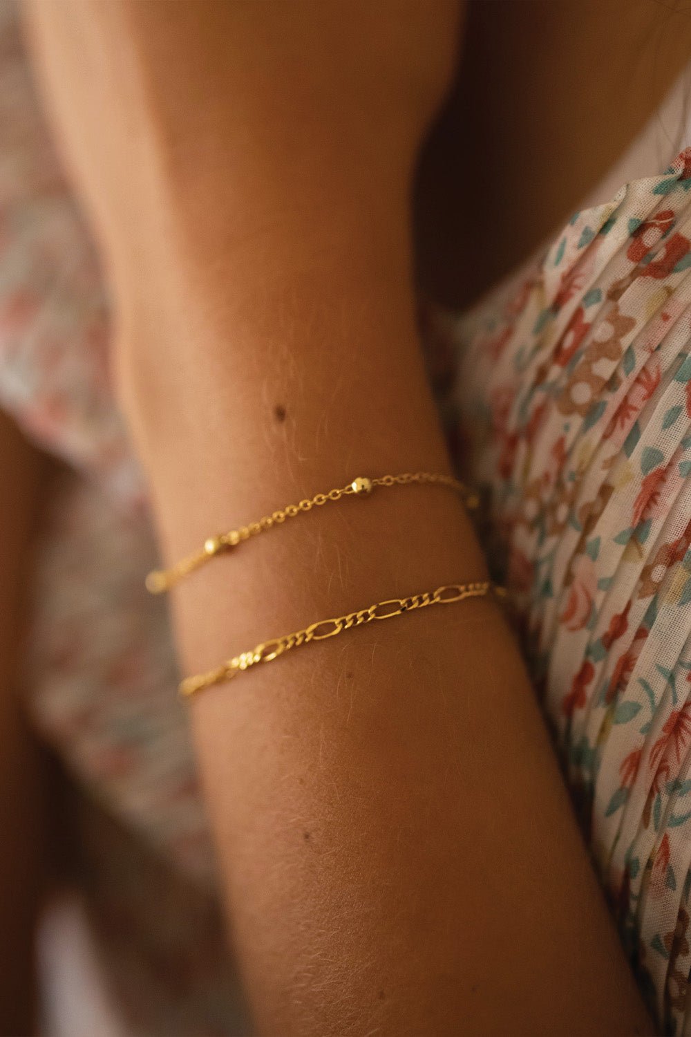 Dainty 14K Gold Chain Bracelet - Bracelets - Elk & Bloom