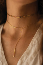 Dainty 14K Gold Chain Choker Necklace - Necklaces - Elk & Bloom