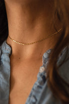 Dainty 14K Gold Chain Choker - Necklaces - Elk & Bloom