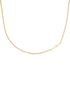 Dainty 14K Gold Cross Choker Necklace - Necklaces - Elk & Bloom