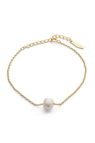 Dainty 14K Gold Freshwater Pearl Bracelet - Bracelets - Elk & Bloom