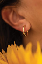 Dainty 14K Gold Hoop Earrings - Earrings - Elk & Bloom