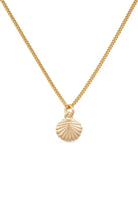 Dainty 18K Gold Large Shell Clam Necklace - Necklaces - Elk & Bloom