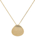 Dainty 18K Gold Shell Clam Necklace - Necklaces - Elk & Bloom