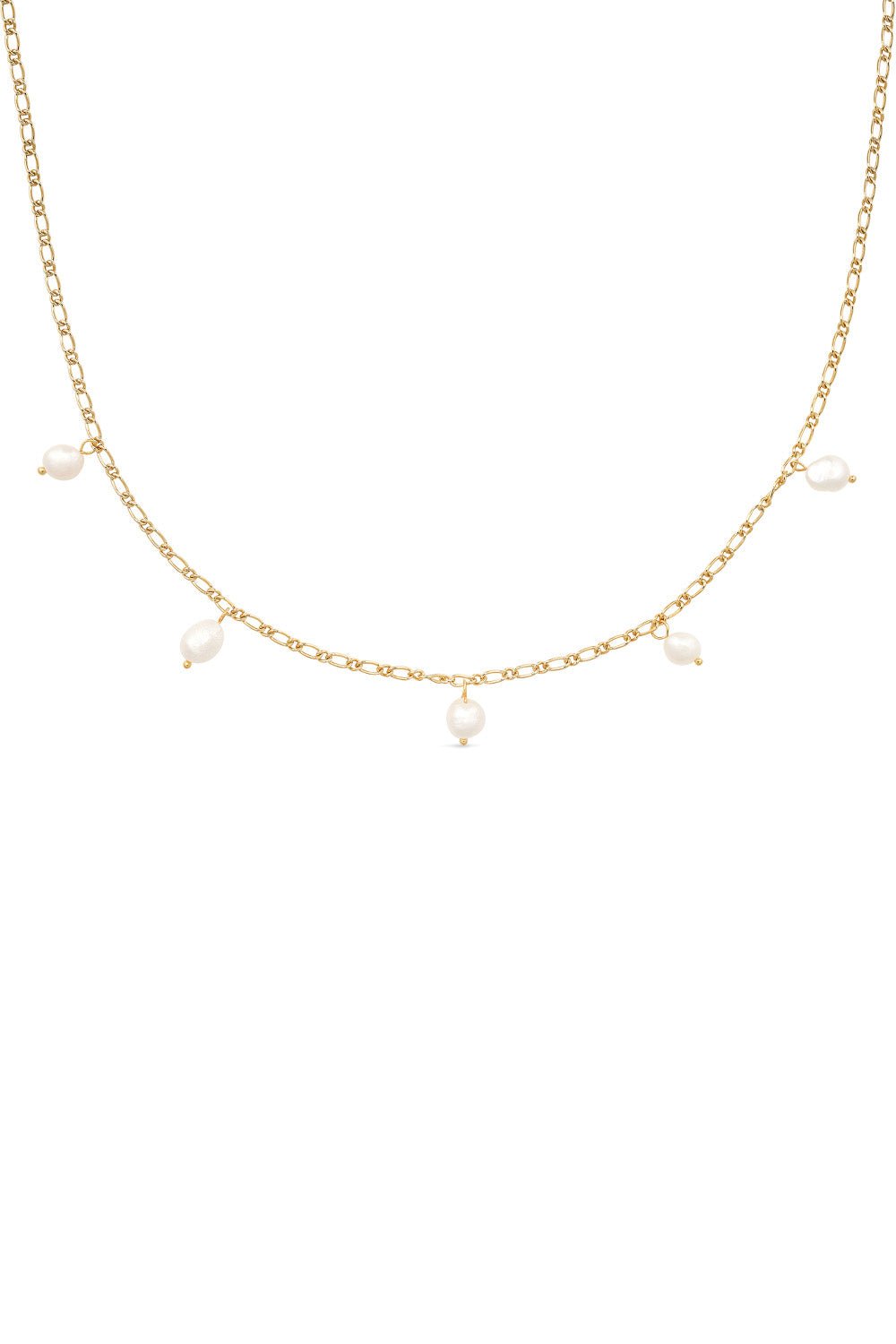 Dainty Gold 18K Pearl Choker Necklace - Necklaces - Elk & Bloom