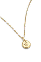 Dainty Gold Rose Flower Necklace - Necklaces - Elk & Bloom