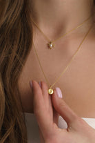 Dainty Gold Rose Flower Necklace - Necklaces - Elk & Bloom