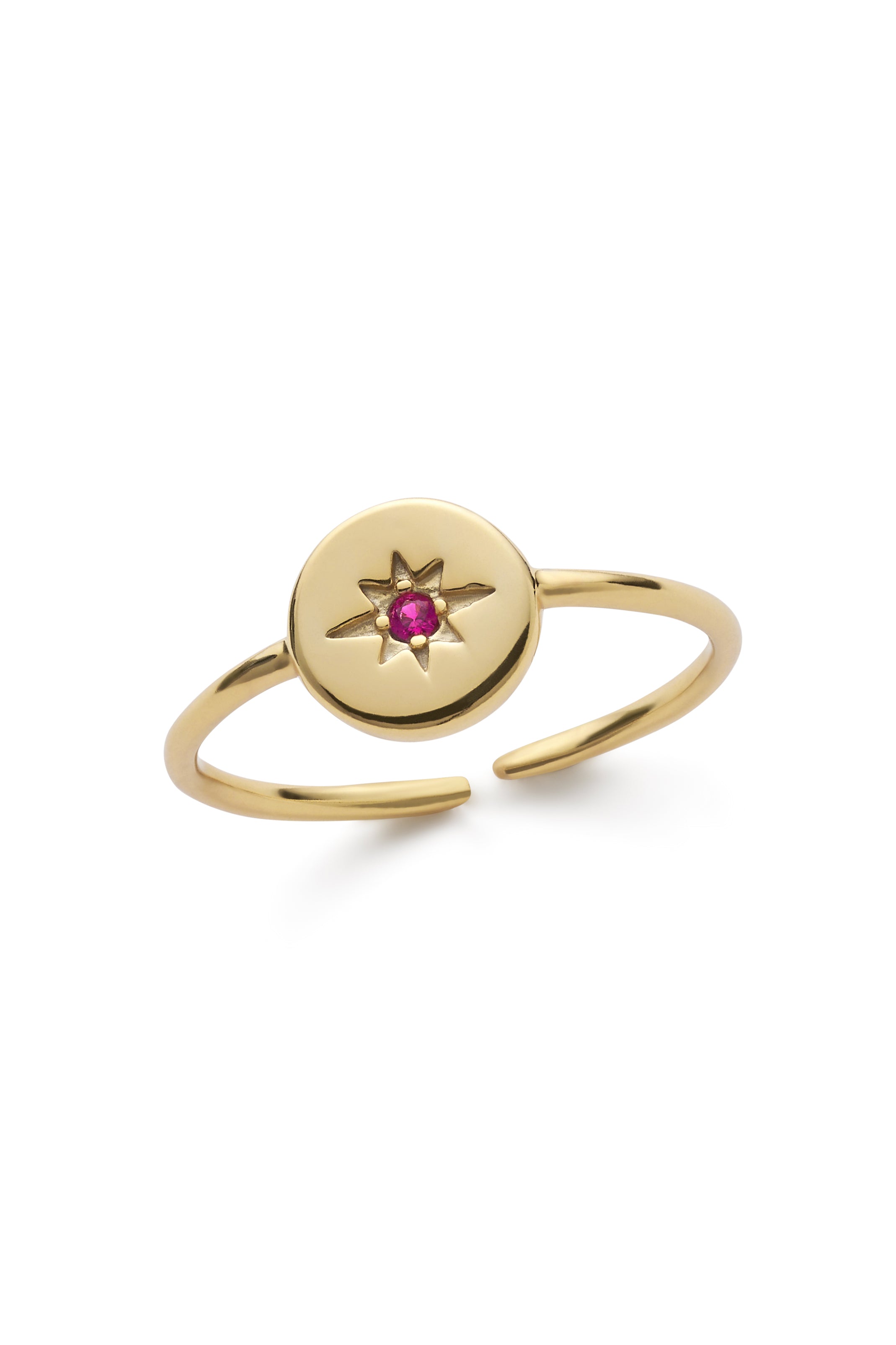 Dainty Star 14K Gold Stacking Ring - Rings - Elk & Bloom