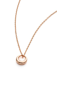 Rose Gold Dainty Circle Necklace - Necklaces - Elk & Bloom