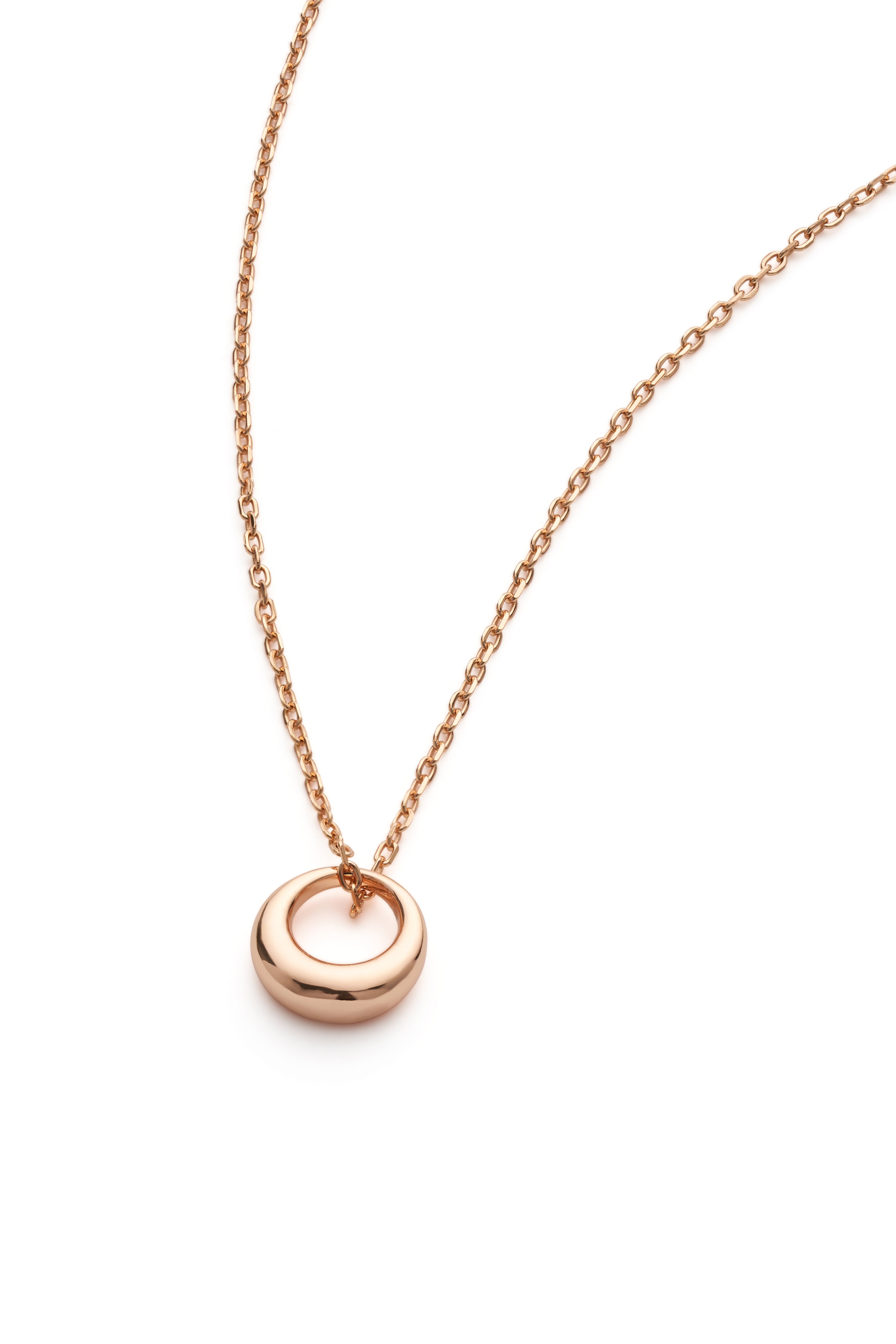 Rose Gold Dainty Circle Necklace - Necklaces - Elk & Bloom