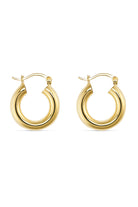 Small 14K Gold Thick Hoops - Earrings - Elk & Bloom