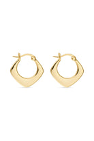 Small 18K Gold Geometric Hoops - Earrings - Elk & Bloom