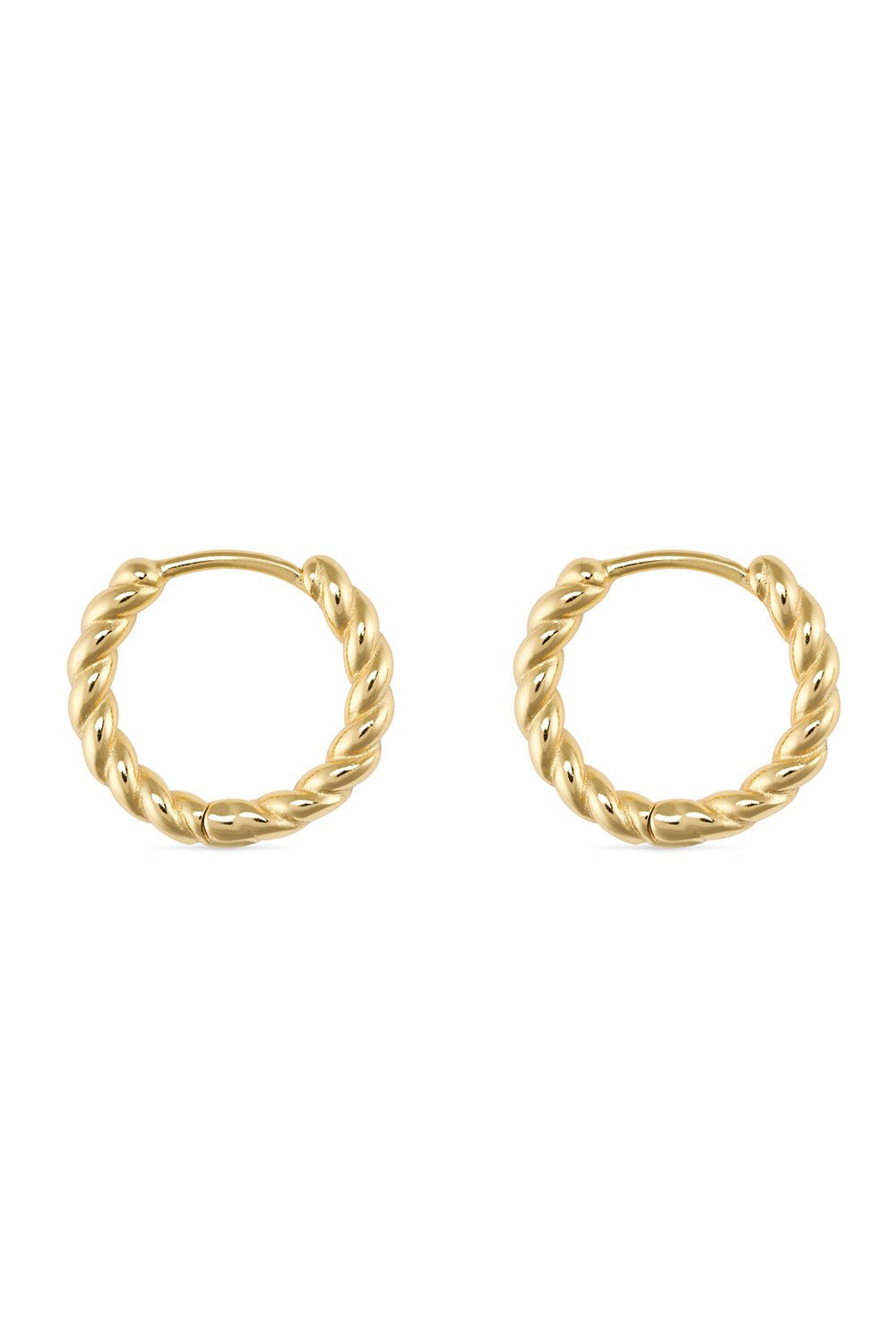 Small Gold Thin Hoop Earrings - Earrings - Elk & Bloom