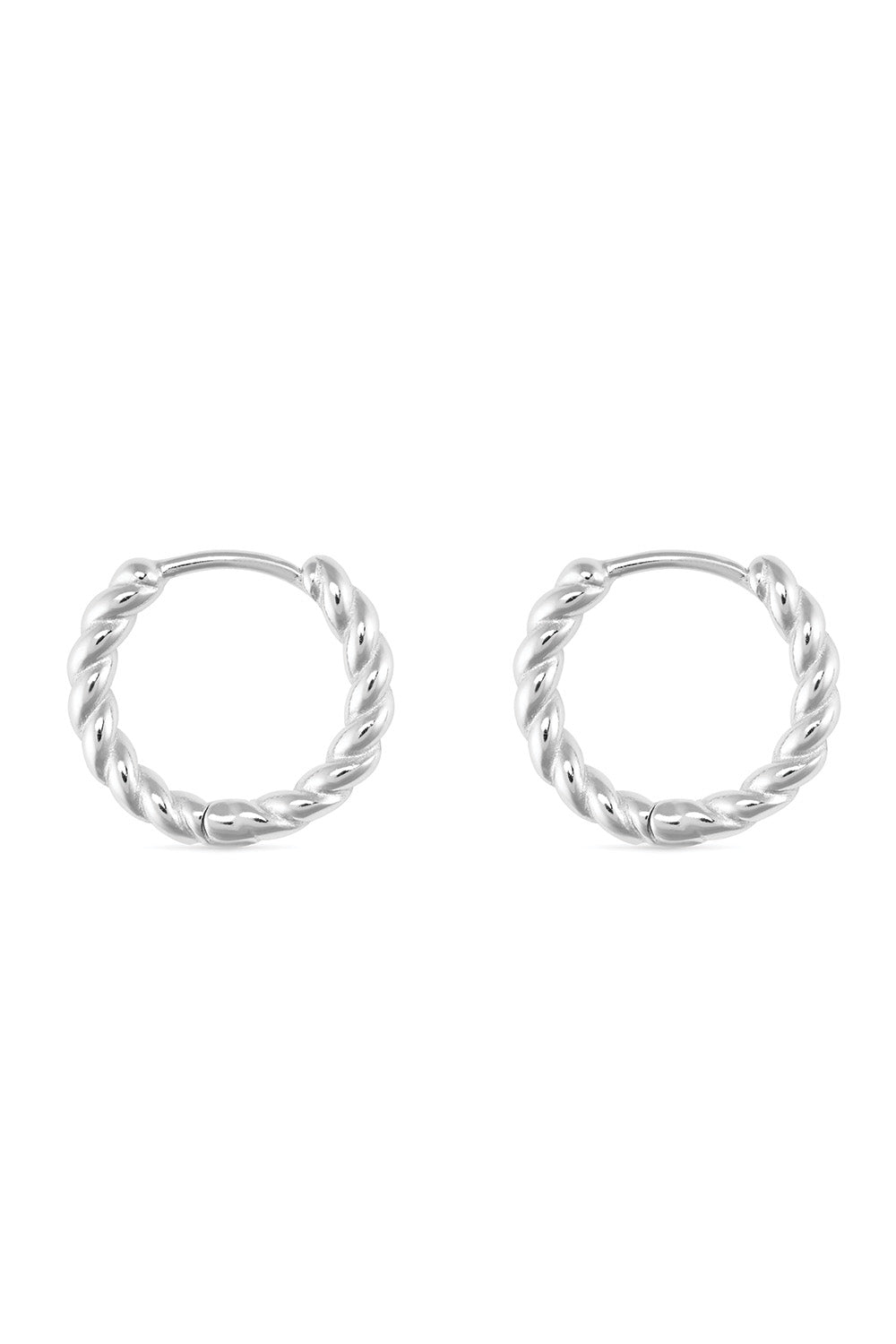 Small Silver Thin Hoop Earrings - Earrings - Elk & Bloom