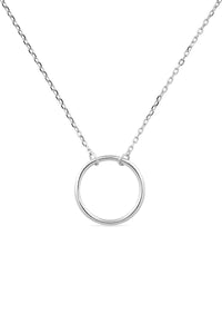 Sterling Silver Circle Necklace - Necklaces - Elk & Bloom