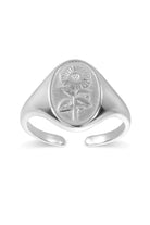 Sterling Silver Sunflower Ring - Rings - Elk & Bloom