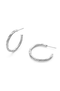 Sterling Silver Thin Hoop Earrings - Earrings - Elk & Bloom