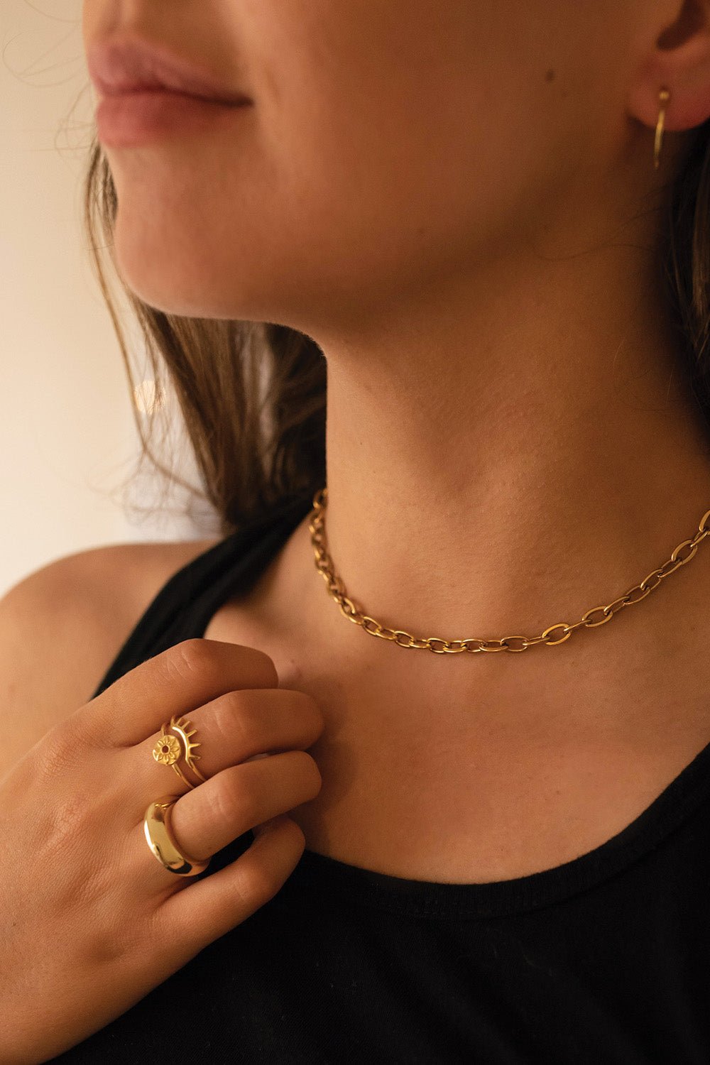 Thick 18K Gold Chain Necklace - Necklaces - Elk & Bloom