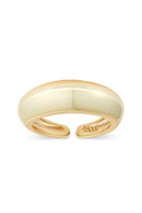 Thick 18K Gold Dome Ring - Rings - Elk & Bloom