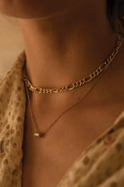 Thin 18K Gold Link Chain Necklace - Necklaces - Elk & Bloom