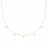 Dainty 18K Gold Disc Choker Necklace - Necklaces - Elk & Bloom